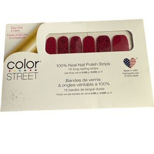 Color Street Rose Goes Pink Nail Polish Strips Set 16ct